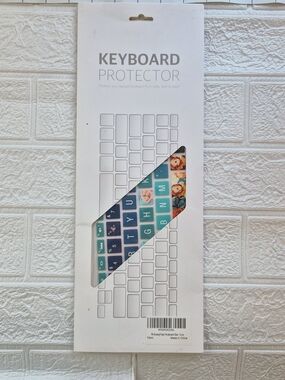 Keyboard Protector Silicone Cover - Teal & Floral
